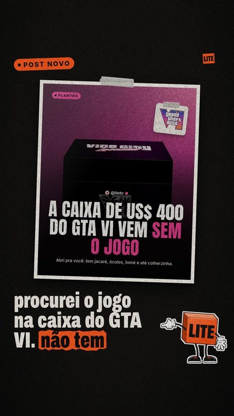 Story: a caixa de US$ 400 do GTA VI vem sem o jogo