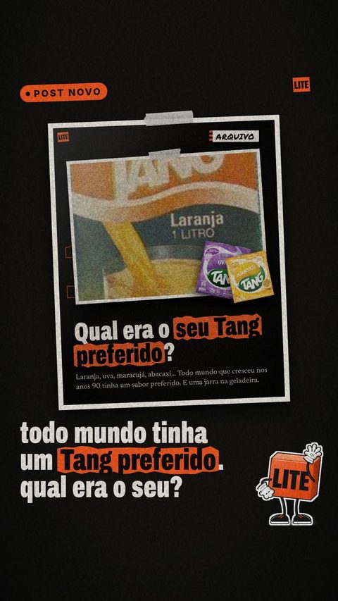 Story: qual era o seu Tang preferido?